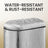 Bathroom Bin - 10L - Steel - Pedal Bin