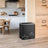 Double Kitchen Bin - Stainless Steel - Silver - Soft Close with Inner Classified Bins