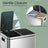 Double Kitchen Bin - Stainless Steel - Silver - Pedal Operation with Inner Classified Buckets