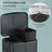Kitchen Bin - Metal - White - Dual Compartment with Soft Close and Plastic Inner Buckets