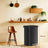 Tall Kitchen Trash Can - Stainless Steel - Silver - 50 L with Stay-Open Lid and Step-on Pedal