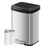 Large Stainless Steel Pedal Bin - Stainless Steel and Plastic - Silver