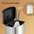 Large Stainless Steel Pedal Bin - Stainless Steel and Plastic - Silver
