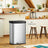 Large Stainless Steel Pedal Bin - Stainless Steel and Plastic - Silver