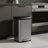Large Stainless Steel Pedal Bin - Stainless Steel and Plastic - Silver