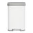 Pedal Bin - 50L Capacity with Lid - Metal - Silver