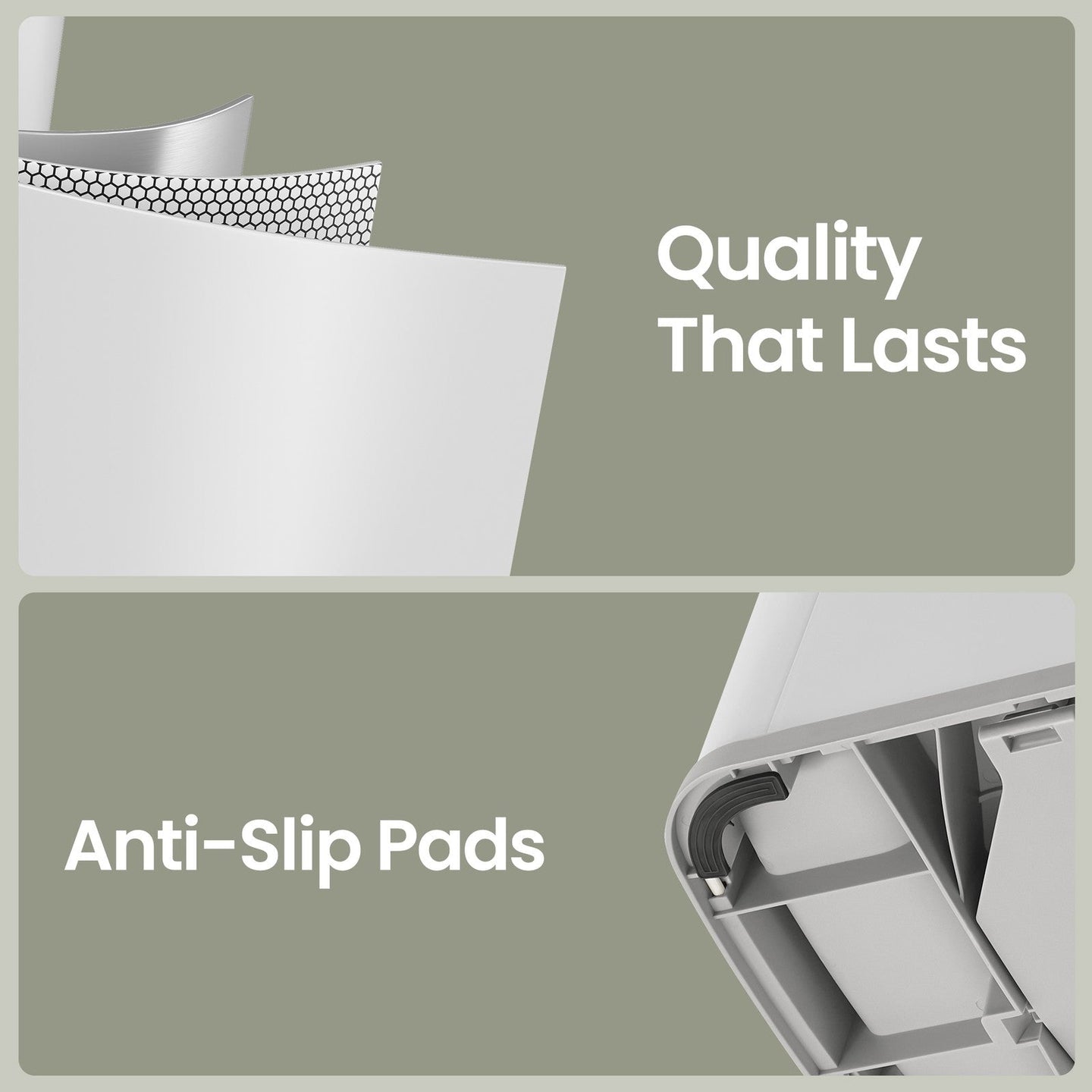 Pedal Bin - 50L Capacity with Lid - Metal - Silver