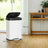 Tall Kitchen Trash Can - Stainless Steel - Silver - 50 L with Stay-Open Lid and Step-on Pedal