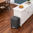 2-Compartment Kitchen Waste Separation Bin - Steel and Plastic - Black