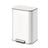 Rubbish Bin - Steel - Cloud White - 50L with Soft-Close Lid and Removable Inner Bucket