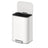 Rubbish Bin - Steel - Cloud White - 50L with Soft-Close Lid and Removable Inner Bucket