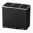 3-Compartment Recycling Bin - Stainless Steel - Fingerprint Resistant