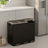 3-Compartment Recycling Bin - Stainless Steel - Fingerprint Resistant