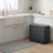 3-Compartment Recycling Bin - Stainless Steel - Fingerprint Resistant