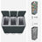 3-Compartment Recycling Bin - Stainless Steel - Fingerprint Resistant