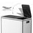 Triple Compartment Pedal Bin - Stainless Steel - Silver Black - Soft-Close Lids with Carry Handles