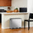 Triple Pedal Bin - Stainless Steel - Beige - 54 L with Soft-Close Lids and Compartments
