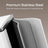 Triple Compartment Pedal Bin - Stainless Steel - White - Soft-Close Lids and Handles