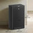 Recycling Bin - Metal - Black - 3 Compartments with Carbon Filter