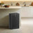 Recycling Bin - Metal - Black - 3 Compartments with Carbon Filter