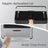 3-Compartment Kitchen Bin - Stainless Steel - Silver - Includes Carbon Filter