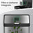 3-Compartment Kitchen Bin - Stainless Steel - Silver - Includes Carbon Filter