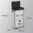3-Compartment Kitchen Bin - Stainless Steel - Silver - Includes Carbon Filter
