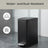 Pedal Trash Can - Steel Bin and Plastic Inner Bucket - Black