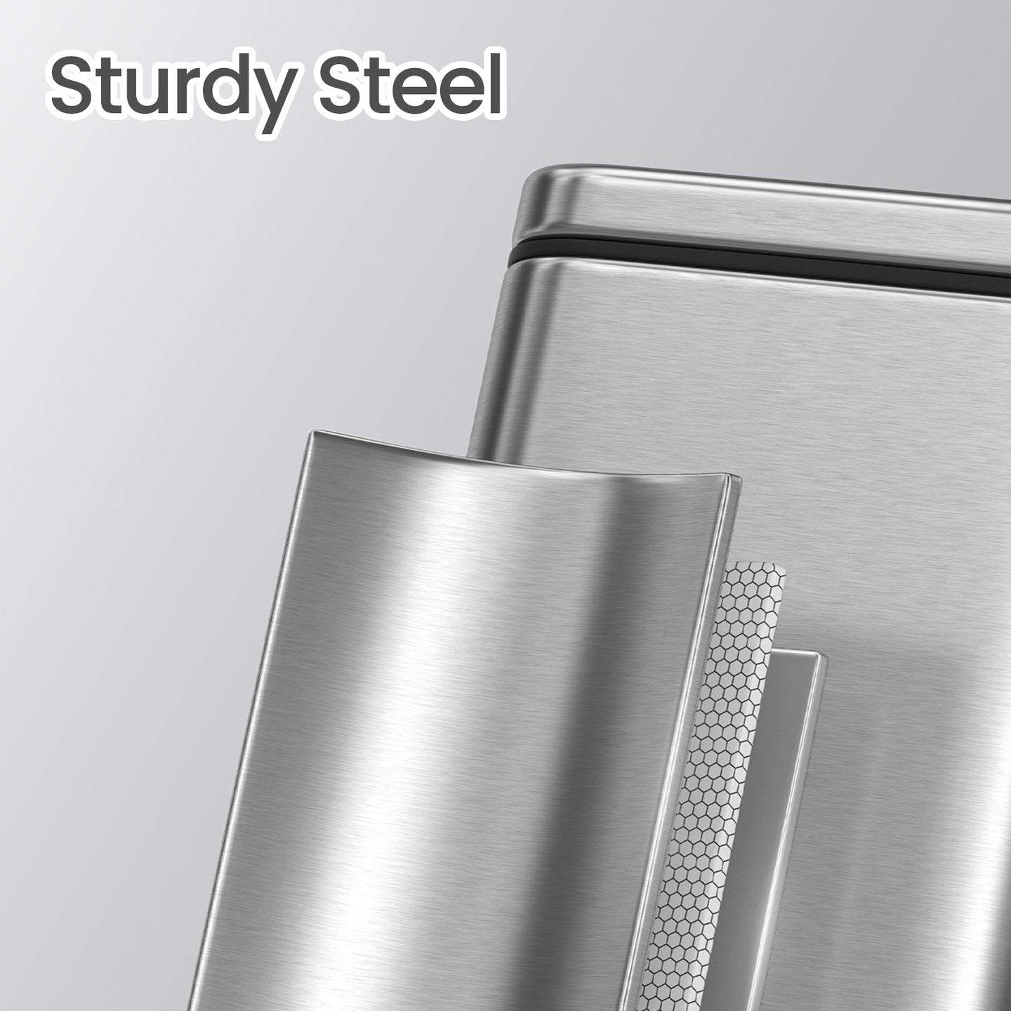 Bathroom Bin - Steel - Grey - Soft Close