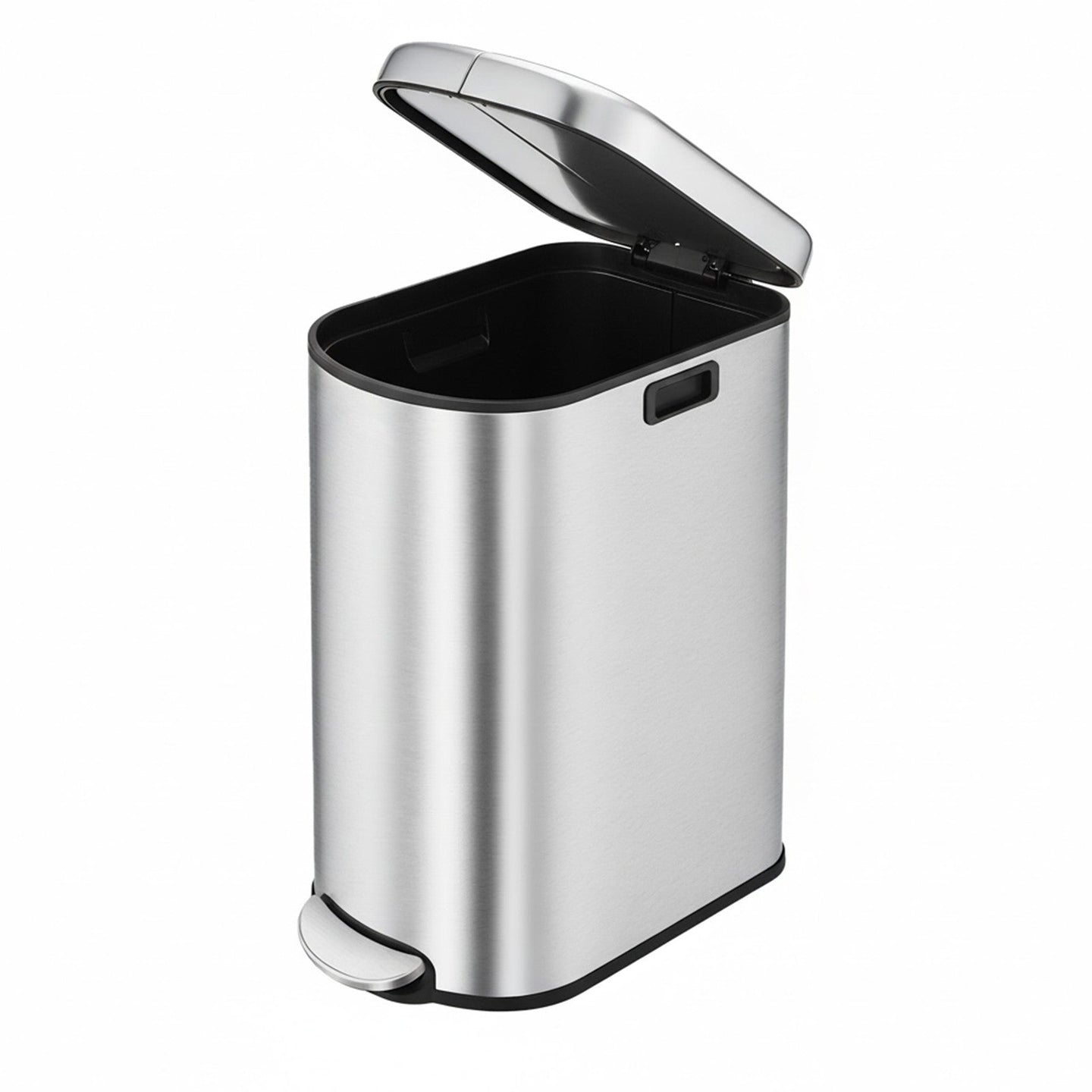 Dual Compartment Recycling Bin - Plastic - Slim Design