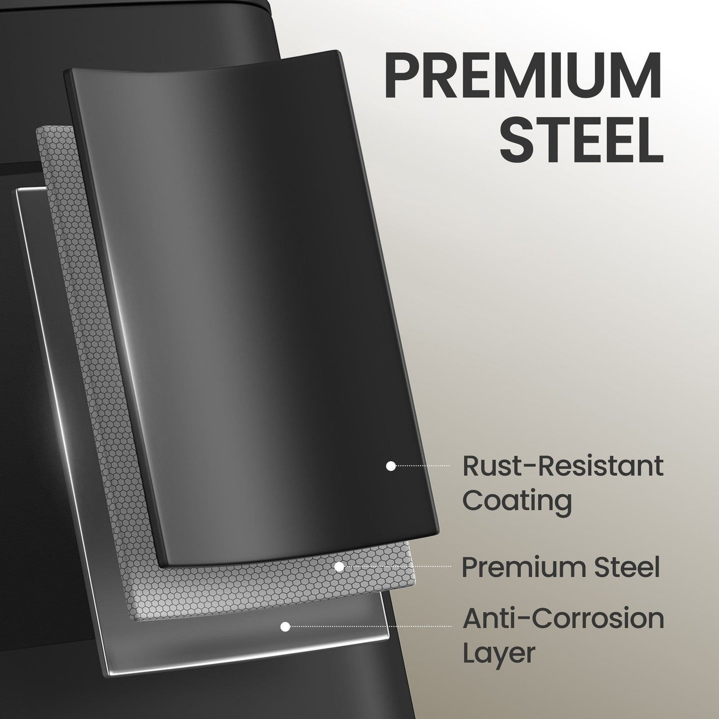 Steel Pedal Trash Bin - 6L - Soft-Close Lid