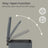 Bathroom Bin, Toilet Bin - Steel Bin and Plastic Inner Bucket - Gray