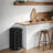 Pedal Waste Bin - Stainless Steel - Black - 30 L Capacity with Soft Close and Stays Open Feature