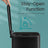Pedal Waste Bin - Stainless Steel - Black - 30 L Capacity with Soft Close and Stays Open Feature