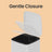 Pedal Waste Bin - Stainless Steel - White - Soft Close with Inner Bucket and Stays Open Feature