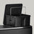 Pedal Rubbish Bin, Dual Sections, Soft-Close - Steel Bin - Black