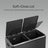 Pedal Rubbish Bin, Dual Sections, Soft-Close - Steel Bin - Black