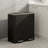 Pedal Rubbish Bin, Dual Sections, Soft-Close - Steel Bin - Black