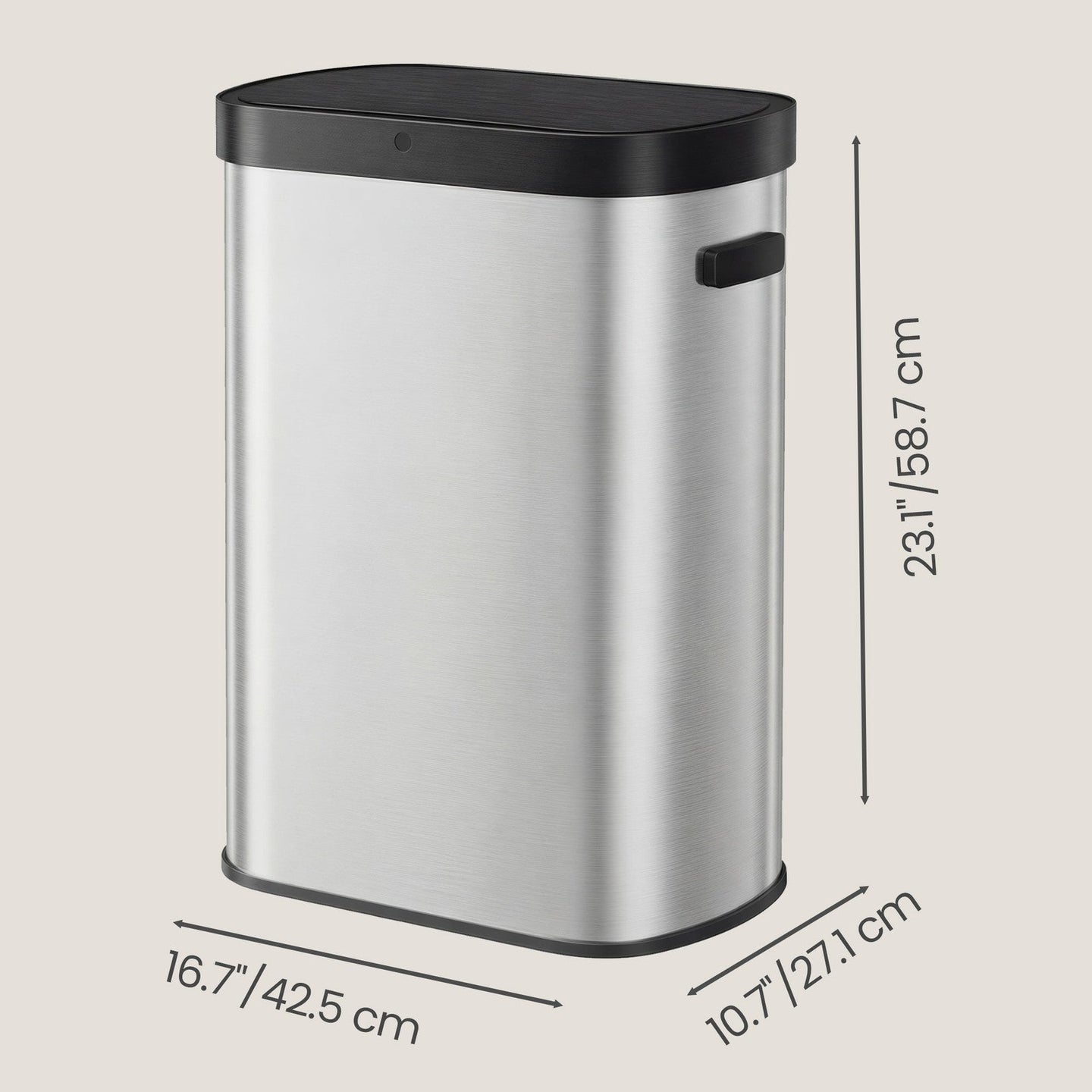 Automatic Trash Can - 50L - Steel - Motion Sensor