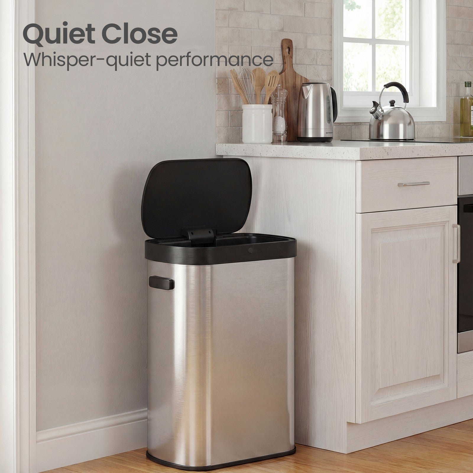 Automatic Trash Can - 50L - Steel - Motion Sensor
