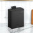 Hanging Kitchen Trash Can - 8L - Steel - Lid with Wall-Mount and Cabinet Door Hooks