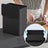 Hanging Kitchen Trash Can - 8L - Steel - Lid with Wall-Mount and Cabinet Door Hooks