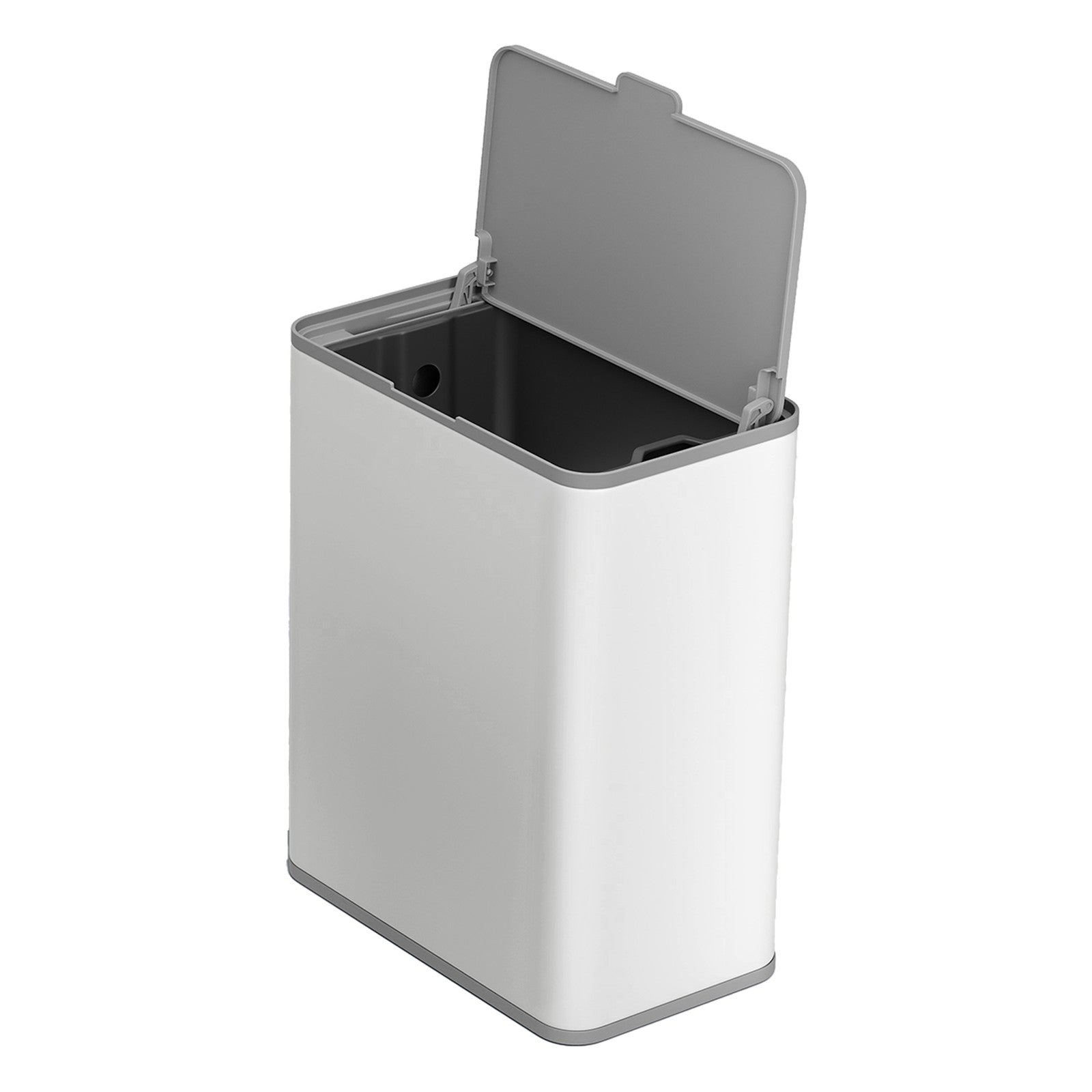 Steel Compost Bin - Stainless Steel - Silver - 8L Capacity