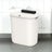 Hanging Trash Can - Plastic - White - Wall Mounted with Lid
