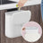 Hanging Trash Can - Plastic - White - Wall Mounted with Lid