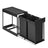 Pull-Out Recycling Bin - 15L - Steel Frame - Double Compartment