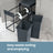 Kitchen Bin for Recycling and Waste - 15L - Steel Frame - Double Compartments