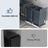 Kitchen Bin for Recycling and Waste - 15L - Steel Frame - Double Compartments