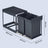 Kitchen Trash Can - 20L - Steel Frame - Double Compartments