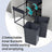 Kitchen Trash Can - 20L - Steel Frame - Double Compartments